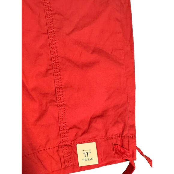 NWT SJB Red Bermuda Short Sz 6 Mid Rise Cotton Spandex 11" Inseam Women - Picture 6 of 9